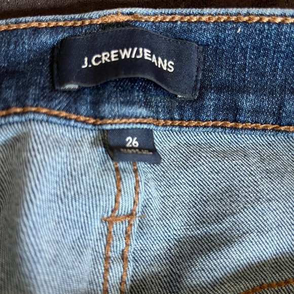 J Crew Vintage Straight Rip and Repair Style Jeans 26 - Picture 7 of 8